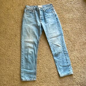 Everlane 90s Cheeky Jean, Vintage Sunbleached Blue, Crop
